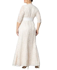 Kiyonna Plus Amour Lace Wedding Gown