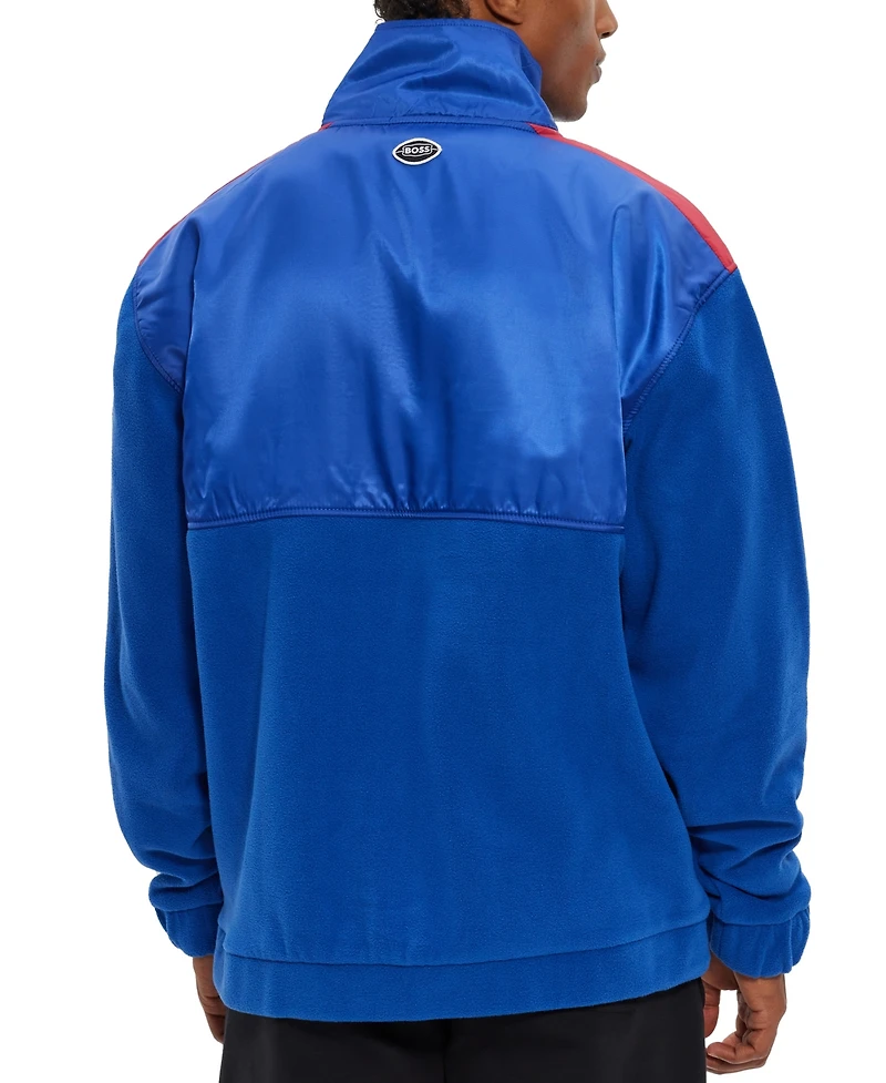 Boss by Hugo Men's x Nfl New York Giants Zip-Neck Sweatshirt