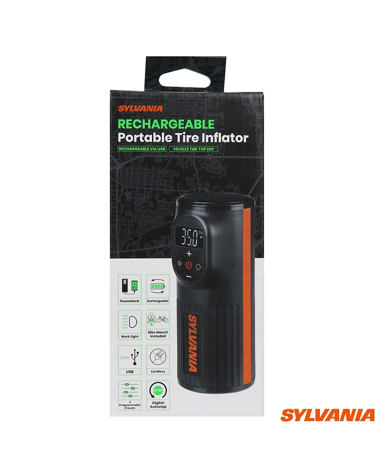 Sylvania Handheld Rechargeable Tire Inflator