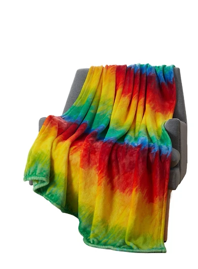 Kate Aurora Rainbow Ultra Soft & Plush Oversized Accent Throw Blanket - 50 in. W x 70 in. L