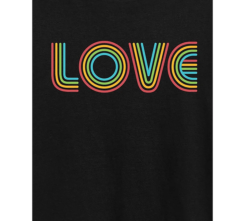 Hybrid Apparel Trendy Plus Pride Love Graphic T-shirt