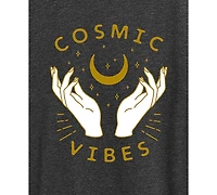 Hybrid Apparel Trendy Plus Cosmic Vibes Graphic T-shirt