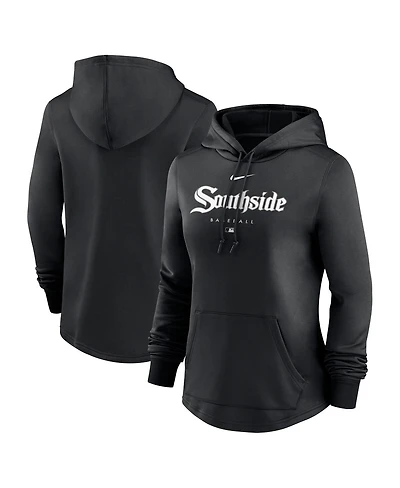 Women's Nike Black Chicago White Sox City Connect Pregame Performance Pullover Hoodie