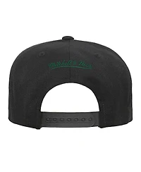 Big Boys and Girls Mitchell & Ness Black Boston Celtics Team Script Snapback Hat
