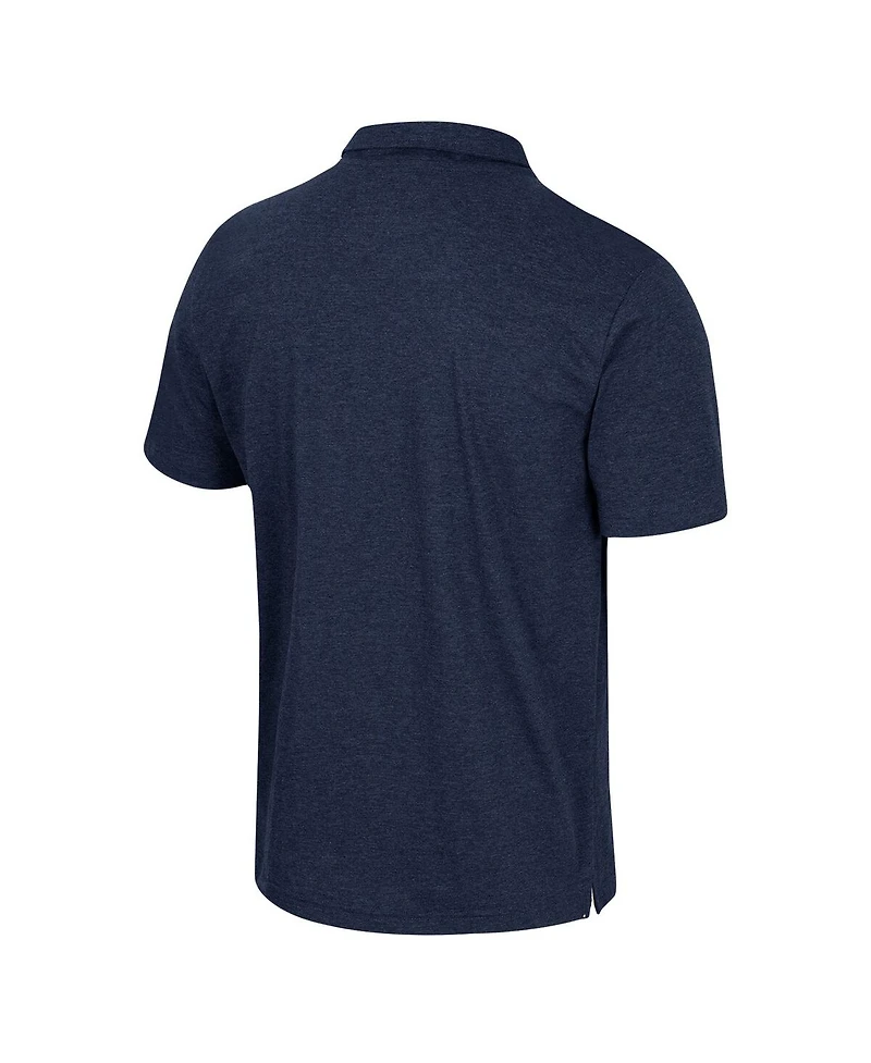 Men's Colosseum Navy Notre Dame Fighting Irish No Problemo Polo Shirt