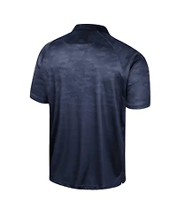 Men's Colosseum Navy Gonzaga Bulldogs Honeycomb Raglan Polo Shirt