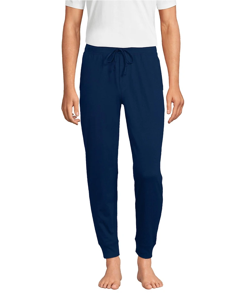 Lands' End Men's Knit Jersey Sleep Jogger
