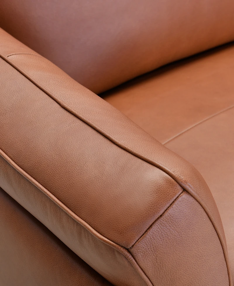 Keery 66.5" Leather Loveseat, Created for Macy's