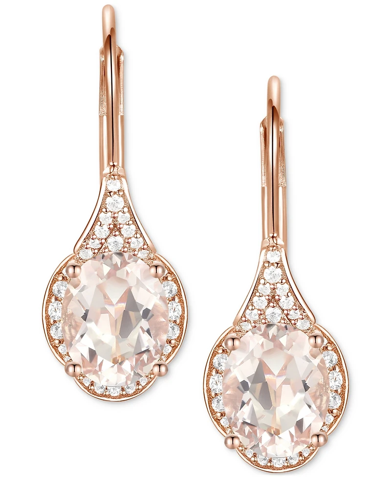 Amethyst (2 ct. t.w.) & Lab-Grown White Sapphire (1/5 ct. t.w.) Drop Earrings in 14k Gold-Plated Sterling Silver (Also in Additional Gemstones)