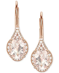 Amethyst (2 ct. t.w.) & Lab-Grown White Sapphire (1/5 ct. t.w.) Drop Earrings in 14k Gold-Plated Sterling Silver (Also in Additional Gemstones)