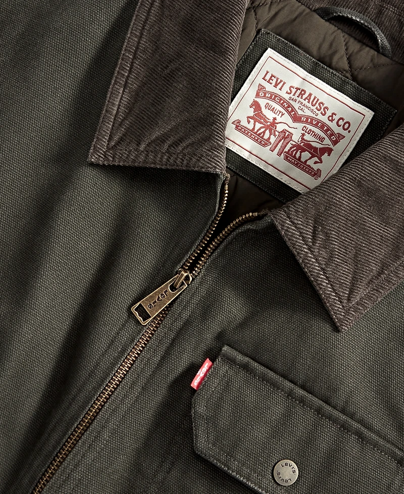 Levi's Men's Cotton Canvas Zip-Front Utility Jacket