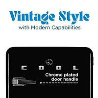 Commercial Cool 1.6 Cu. Ft. Retro Refrigerator,Black