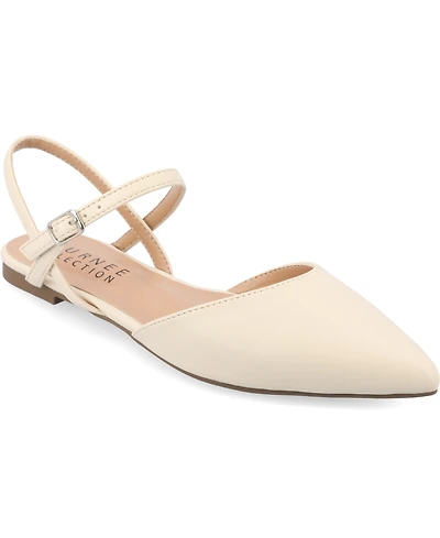Journee Collection Women's Martine Strappy Pointed Toe Flats