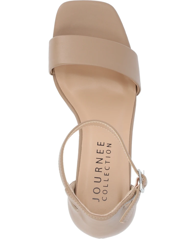 Journee Collection Women's Valenncia Ankle Strap Sandals