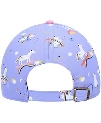 Girls Preschool '47 Brand Purple Chicago Bears Unicorn Clean Up Adjustable Hat