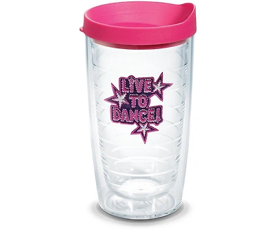Tervis Live to Dance Made in Usa Double Walled Insulated Tumbler Travel Cup Keeps Drinks Cold & Hot, 16oz, Classic