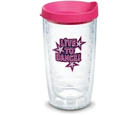 Tervis Live to Dance Made in Usa Double Walled Insulated Tumbler Travel Cup Keeps Drinks Cold & Hot, 16oz, Classic