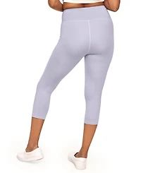 Adore Me Women's Haley Heathered Crop Compression Activewear Legging