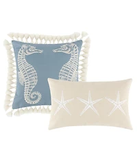 Greenland Home Fashions Atlantis Reversible Coastal 5 Piece Quilt Set