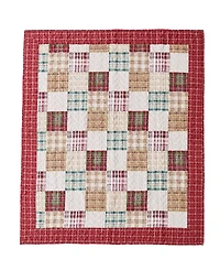 Greenland Home Fashions Oxford 100% Cotton Reversible Throw, 50" x 60"