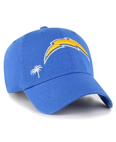 Women's '47 Brand Powder Blue Los Angeles Chargers Confetti Icon Clean Up Adjustable Hat