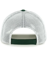 Big Boys and Girls '47 Brand Green, White Green Bay Packers Scramble Adjustable Trucker Hat
