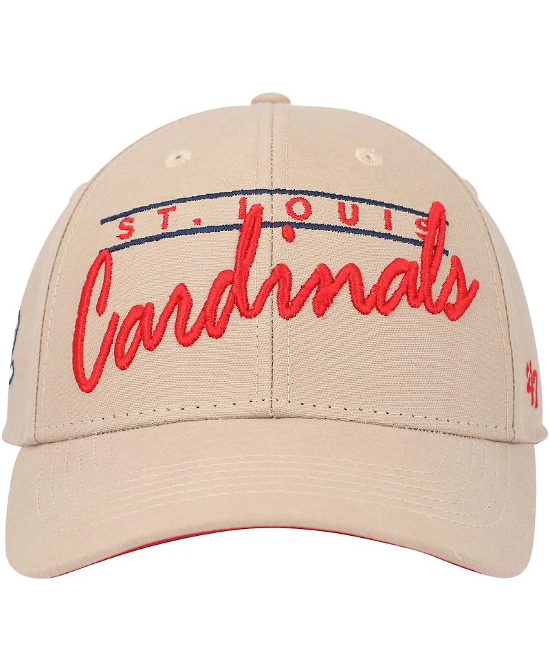 Men's '47 Brand Khaki St. Louis Cardinals Atwood Mvp Adjustable Hat