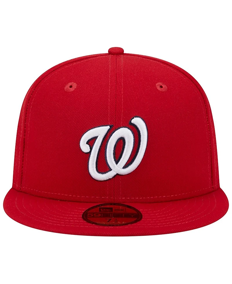 Men's New Era Red Washington Nationals 2019 World Series Team Color 59FIFTY Fitted Hat