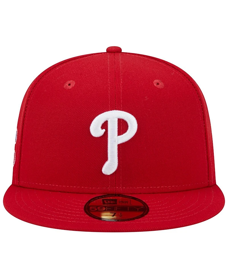 Men's New Era Red Philadelphia Phillies 1980 World Series Team Color 59FIFTY Fitted Hat
