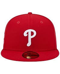 Men's New Era Red Philadelphia Phillies 1980 World Series Team Color 59FIFTY Fitted Hat