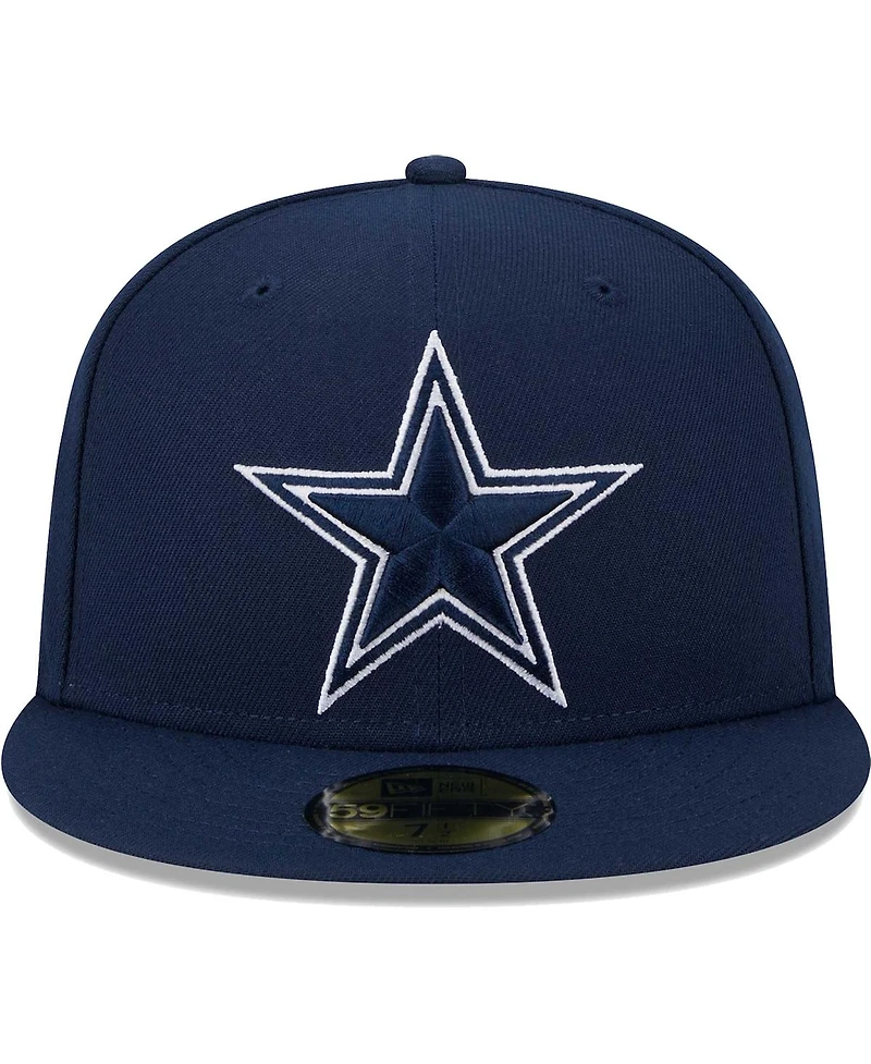 Men's New Era Navy Dallas Cowboys Main Patch 59FIFTY Fitted Hat