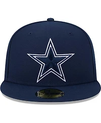 Men's New Era Navy Dallas Cowboys Main Patch 59FIFTY Fitted Hat