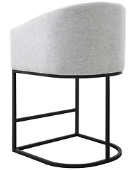 Abbyson Living Jace 35.4" Polyester Upholstered Counter Stool
