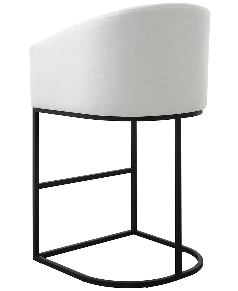 Abbyson Living Jace 39.8" Polyester Upholstered Barstool