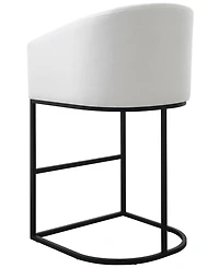 Abbyson Living Jace 39.8" Polyester Upholstered Barstool