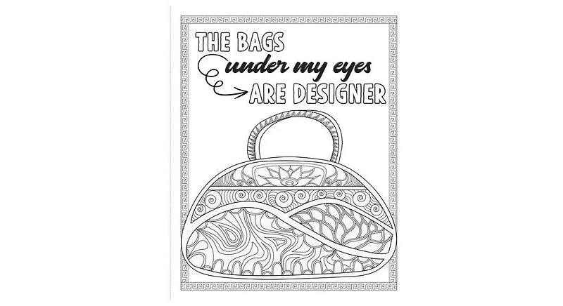 Too Glam To Give A Damn- A Sassy Coloring Book to Cheer You Up by Caitlin Peterson