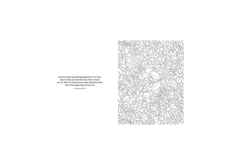 Scriptures and Florals Coloring Book by Allison Loveall
