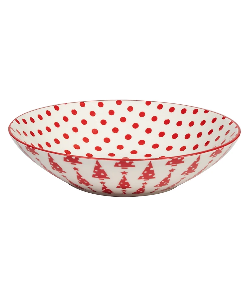 Certified International Peppermint Candy 40 oz Soup Bowls Set of 6, Service for 6