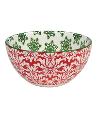 Certified International Winter Medley 30 oz All Purpose Bowls Set of 6, Service for 6