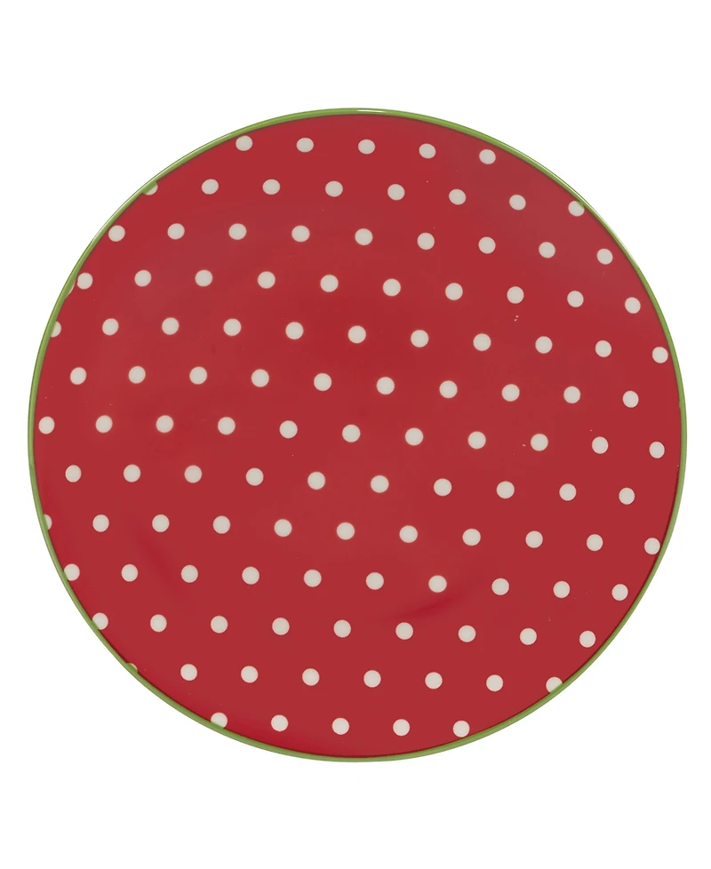 Certified International Holiday Fun 6" Canape Plates Set of 6, Service for 6