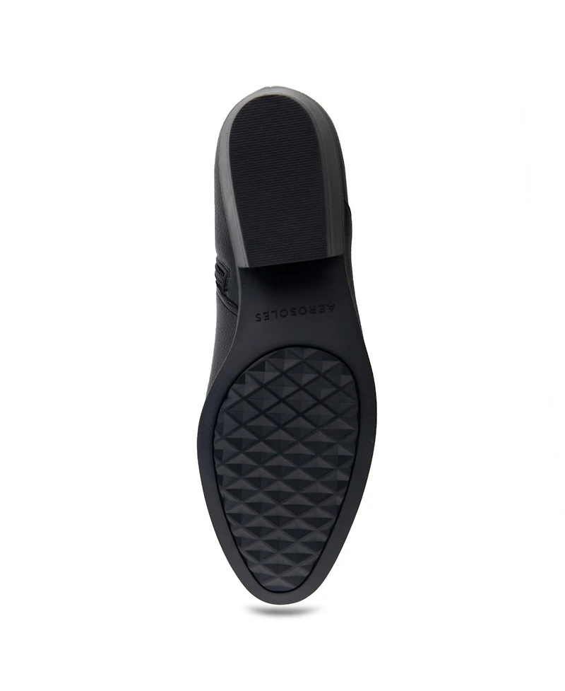 Aerosoles Women's Cayu Ankle Boots - Black Faux Leather