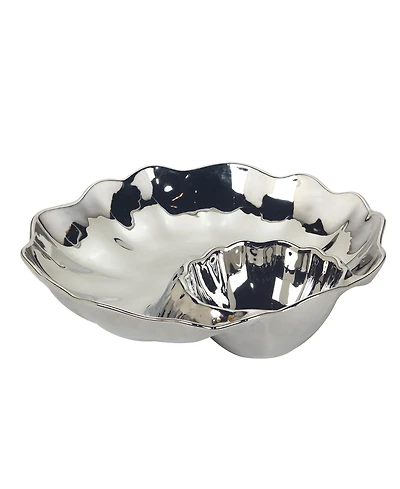 Certified International Gold-Silver Tone Coast Chip Dip