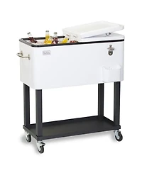 Mobile Cooler Cart - White