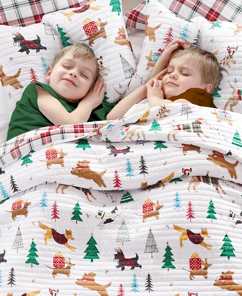 Levtex Jingle Paws Reversible 3-Pc. Quilt Set, King/California King