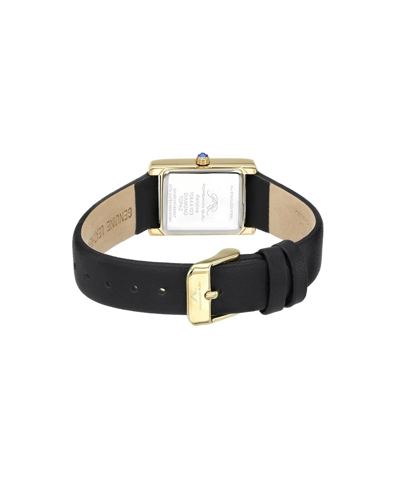 Porsamo Bleu Women's Karolina Genuine Leather Band Watch 1084AKAL