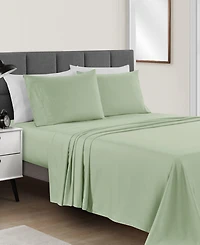 Sunham Microfiber Easy Care Solid -Pc. Sheet Set