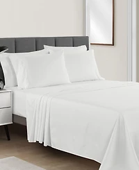 Sunham Microfiber Easy Care Solid -Pc. Sheet Set