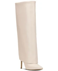 I.N.C. International Concepts Womens Skylar Fold Over Cuffed Dress Boots Created For Macys Regular Wide Calf