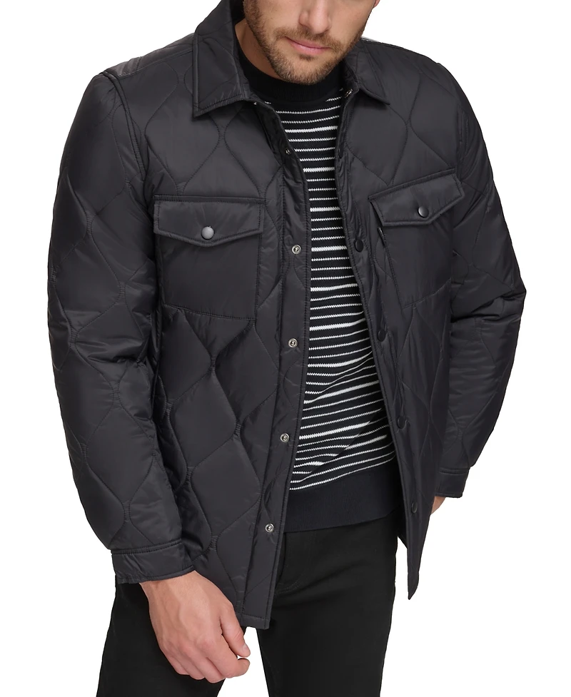 Calvin Klein Men's Onion Quilted Shirt Jacket
