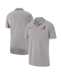 Men's Nike Gray Alabama Crimson Tide 2023 Coaches Performance Polo Shirt